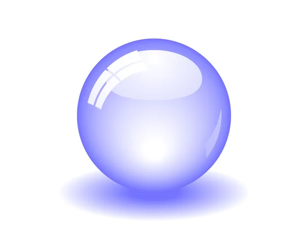 Glänzend Blauer Ball Jpeg Und Eps8 Format — Stockvektor