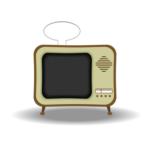 Stock vector Illustration of an old fashioned tv set. Available in both jpeg and eps8 formats.