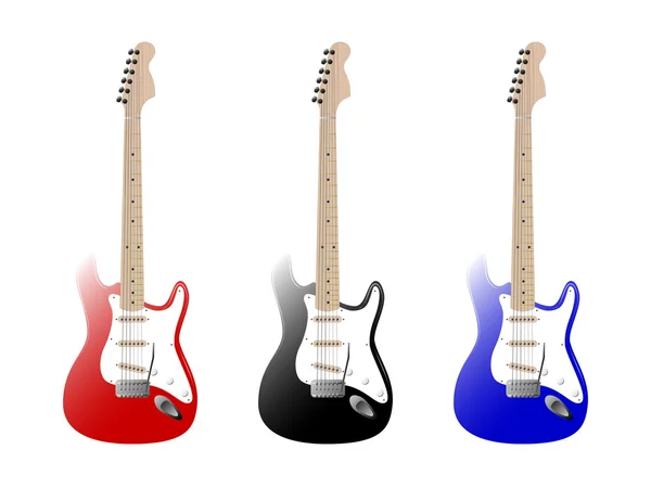 stock vector Set of 3 guitars. Available in jpeg and eps8 formats.