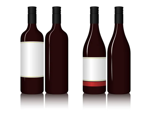 Wine Bottles — Stock Vector