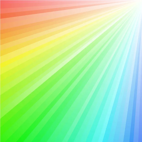 Rayos de arco iris — Vector de stock