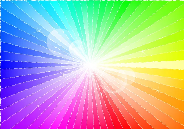 Arka Plan Renklerin Spektrumda Işık Işınları Gösteriliyor Eps8 Jpeg Formatlarında — Stok Vektör