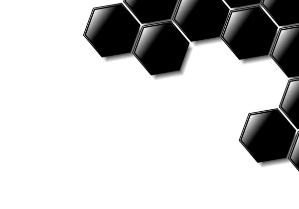 Design Hexagonal Abstrato Para Uso Como Fundo Disponível Nos Formatos — Vetor de Stock