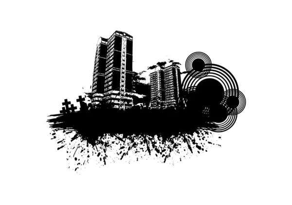 Design City Grunge Disponible Formats Jpeg Eps8 — Image vectorielle