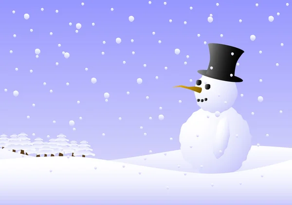Ilustracja Snowman Dostępne Formatach Jpeg Eps8 — Wektor stockowy