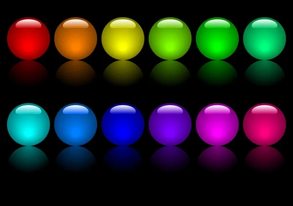 彩色的球 — 图库矢量图片