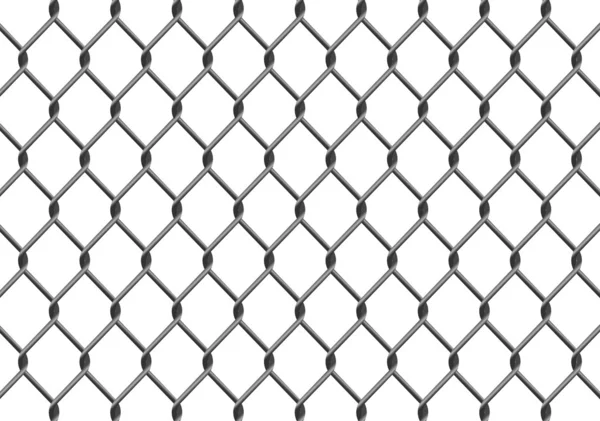 Chain Link Fence — Stock Vector