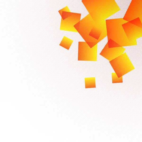 Fond Abstrait Avec Carrés Orange — Image vectorielle