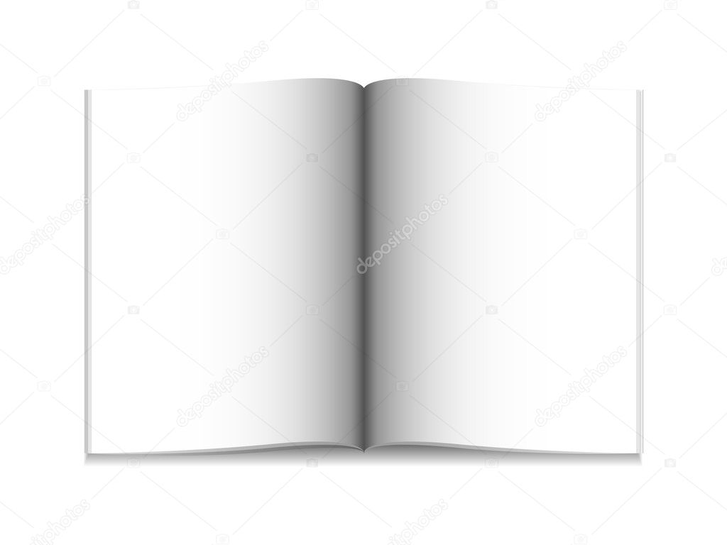 Illustration of a blank magazine. Available in both jpeg and eps8 formats.