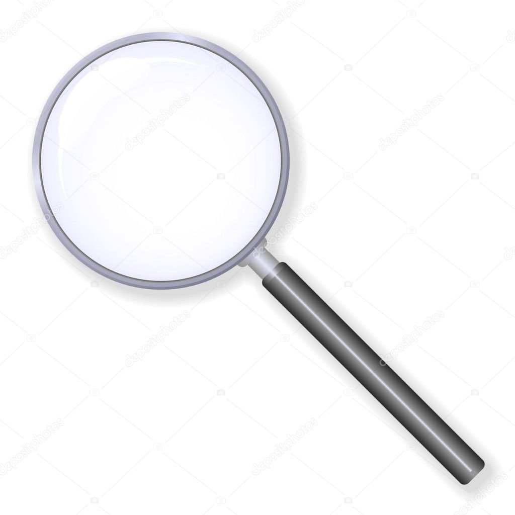 Illustration of a magnifying glass. Available in both jpeg and eps8 formats.