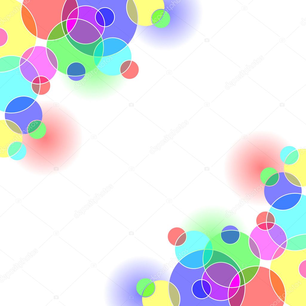 Bright coloured circles background. Available in jpeg and eps8 formats.