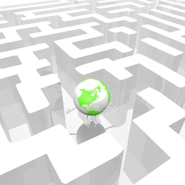 Världen Labyrint — Stockfoto