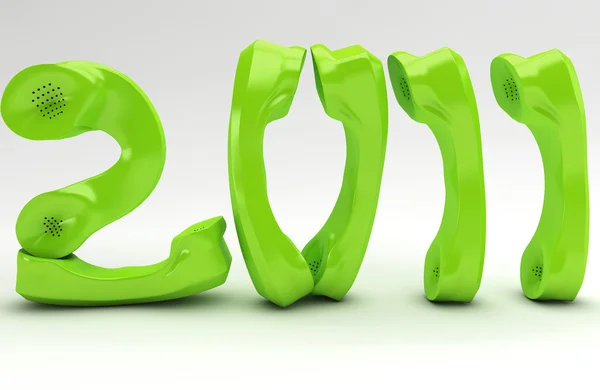 Green New Year Telco Business — Stock Photo, Image