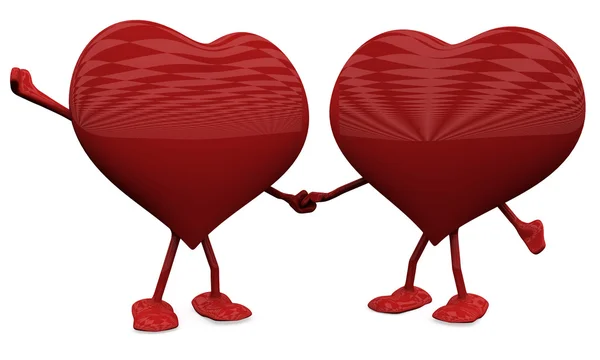 Dvě Srdce Lásce Pojetí Lásky — Stock fotografie