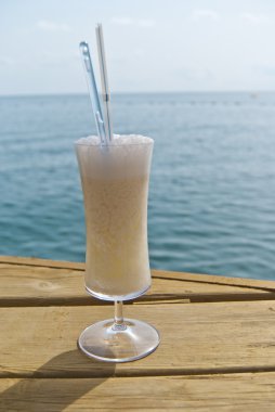 Milk cocktail Pina Colada clipart