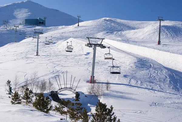 早晨在土耳其滑雪度假村 — 图库照片