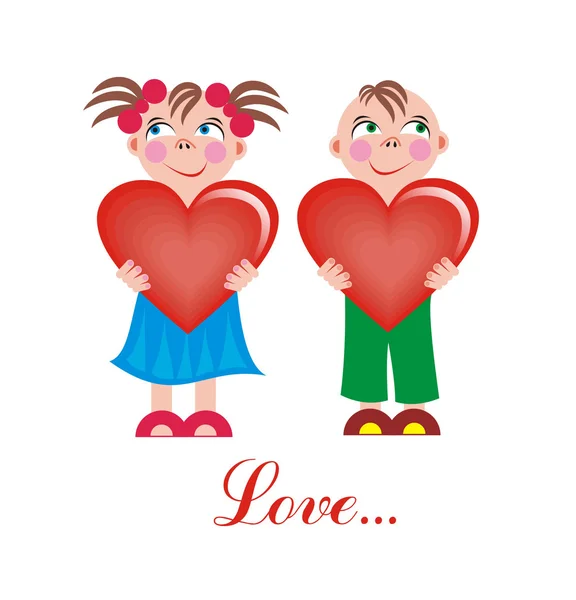 stock vector Love boy and girl