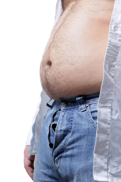 Hombre con sobrepeso Imagen de stock