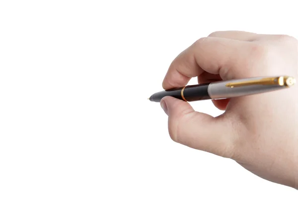 Рука Бізнесмена Ручкою Ліцензійні Стокові Зображення