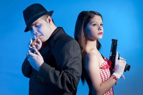 Bonnie and clyde — Stock Photo, Image