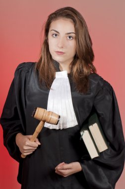 Young lawyer clipart