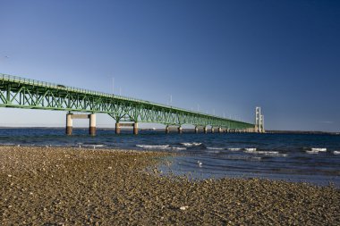 Makana şehir michigan sonbahar sonbahar st Ignace köprü