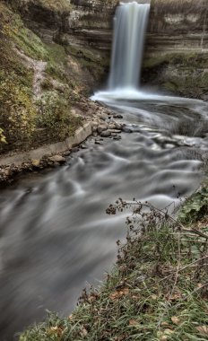 Minnehaha şelale miinnesota minneapolis hiawatha Parkı