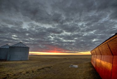 gün batımı saskatchewan, Kanada