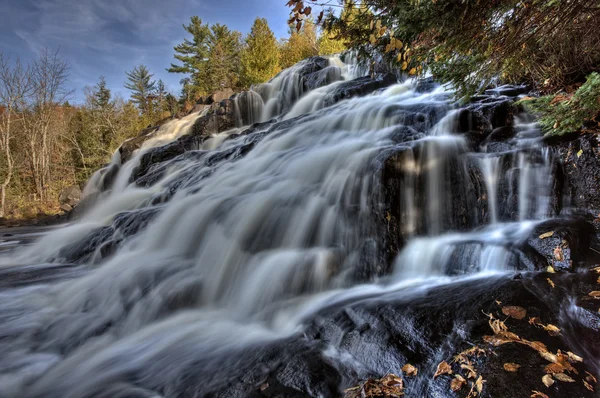 Noorden Van Michigan Van Watervallen Upper Peninsula Herfst Vallen Kleuren — Stockfoto