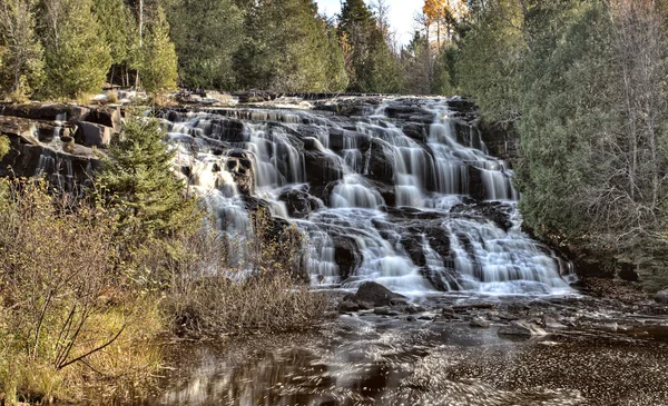 Severní Michigan Vodopády Horní Poloostrov Podzim Podzimních Barvách — Stock fotografie