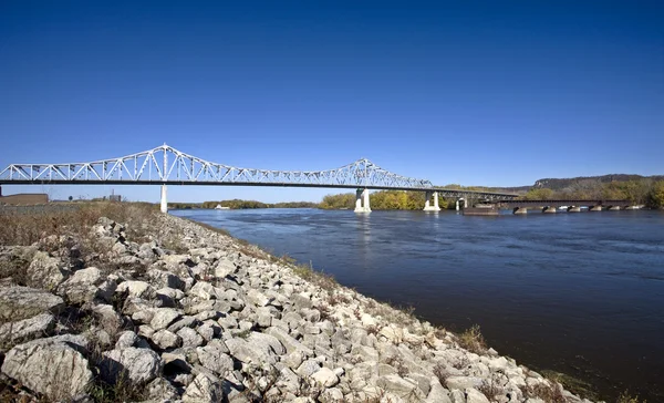 Chippewa Valley Miinnesota Wisconsin Mississippifloden Winona — Stockfoto