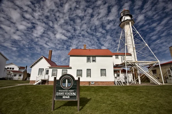 Whitefish Point Light Station Northern Michigan — Stock Photo, Image