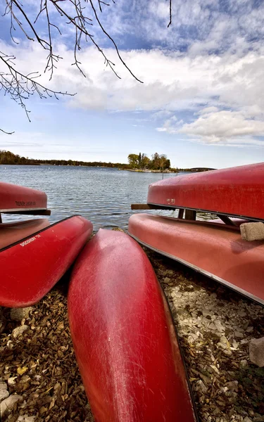 Potawatomi State Park Alquiler Embarcaciones Muelle Canoa Wisconsin Sturgeon Bay —  Fotos de Stock