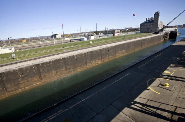 stock image Sault ste marie locks Michigan Lake Superior Lake Huron