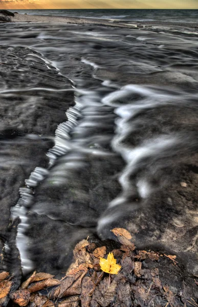 Lago Superior Norte Michigan Otoño Hermoso Río Huricane — Foto de Stock