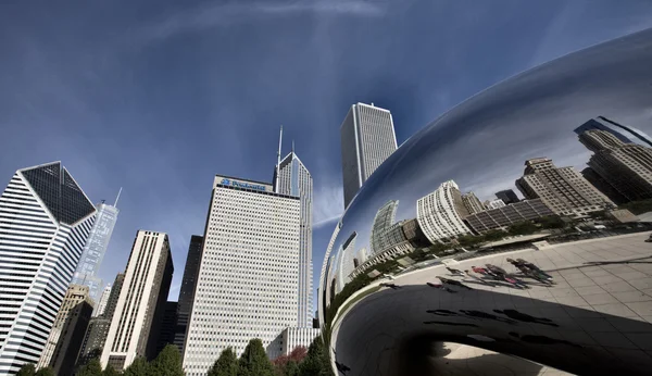 Chicago Cityscape The Bean — Stock Photo, Image