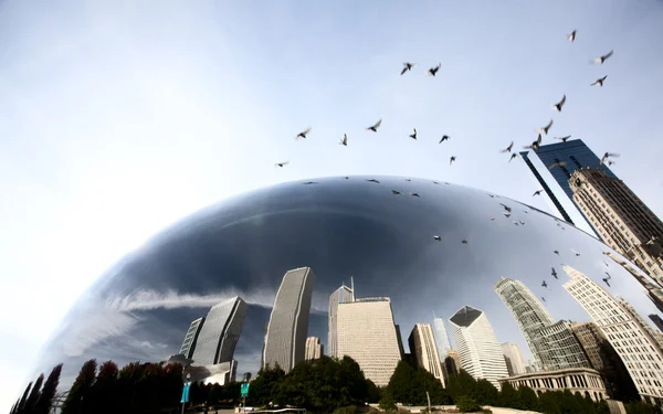 Chicago Paysage urbain The Bean — Photo