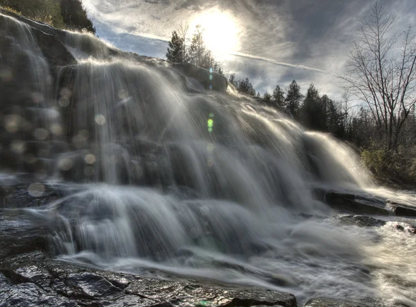 Noorden Van Michigan Van Watervallen Upper Peninsula Herfst Vallen Kleuren — Stockfoto