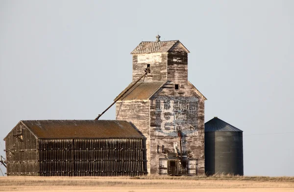 Ancien Silo Grain Vintage Saskatchewan Canada — Photo