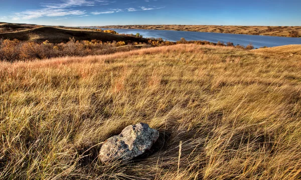 Autunno Vista Saskatchewan Buffalo Pound Lake — Foto Stock