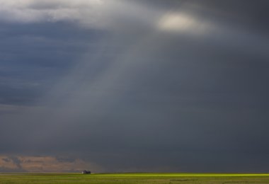 fırtına bulutları kır gökyüzü saskatchewan