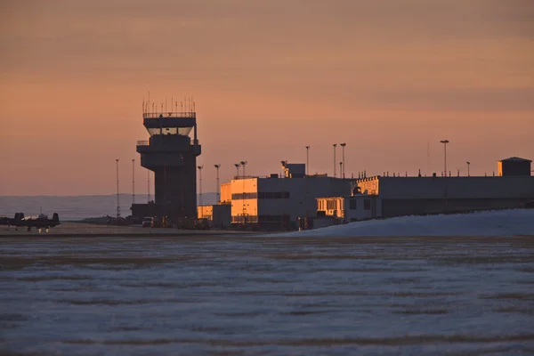 Stock image Airport Tower 15 Wing Air Force Base Moose Jaw