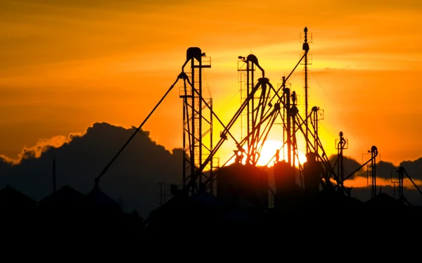 stock image Sunset Seed Cleaning Plant Canada