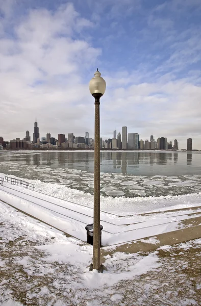 stock image Chicago Downtown City Lake Michigan