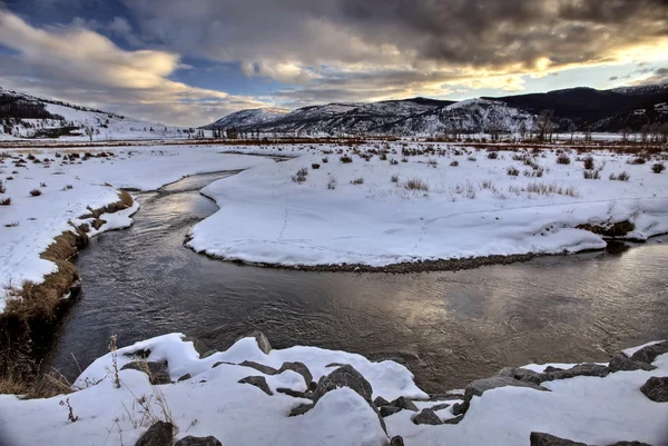 Yellowstone park wyoming kış kar — Stok fotoğraf