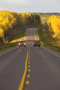 sonbahar otomobillerde Kuzey manitoba yol