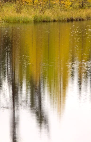 北の湖カナダの秋秋の反射 — ストック写真