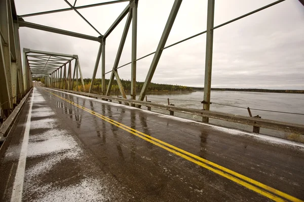 Churchill River Bridge Northern Manitoba — Stock Photo, Image