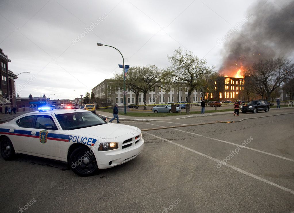 Fire in Building Saskatchewan