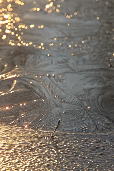 Design abstrato de reflexão de gelo — Fotografia de Stock